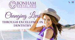 Desktop Screenshot of bonhamdental.com